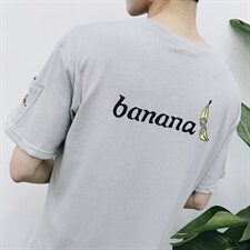 2021夏季休闲棉Tbanana印花短袖T恤703-T115，男装T恤，星座703