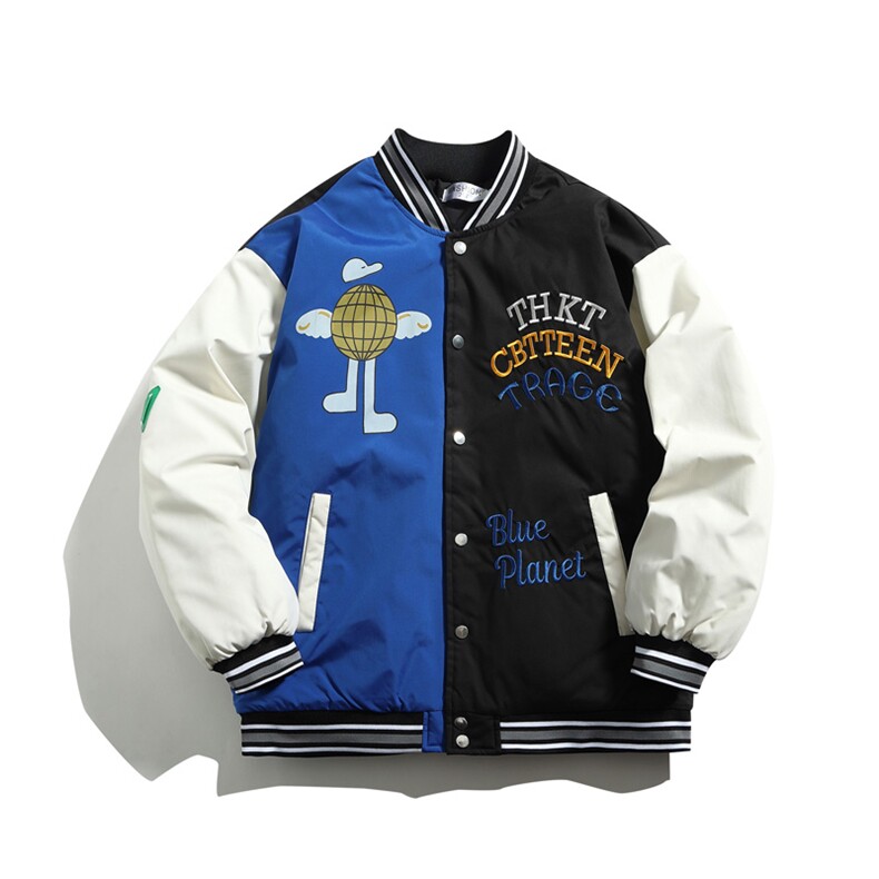 拼接刺绣棒球服夹克棉衣男2025新款棉服女棉袄外套3313-P90控138,男装夹克,星座207