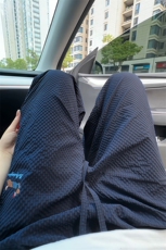 特批P25无差价夏季美式薄款刺绣腊肠狗泡泡纱男大码阔腿长裤K5688，男装休闲裤，电商A001-1