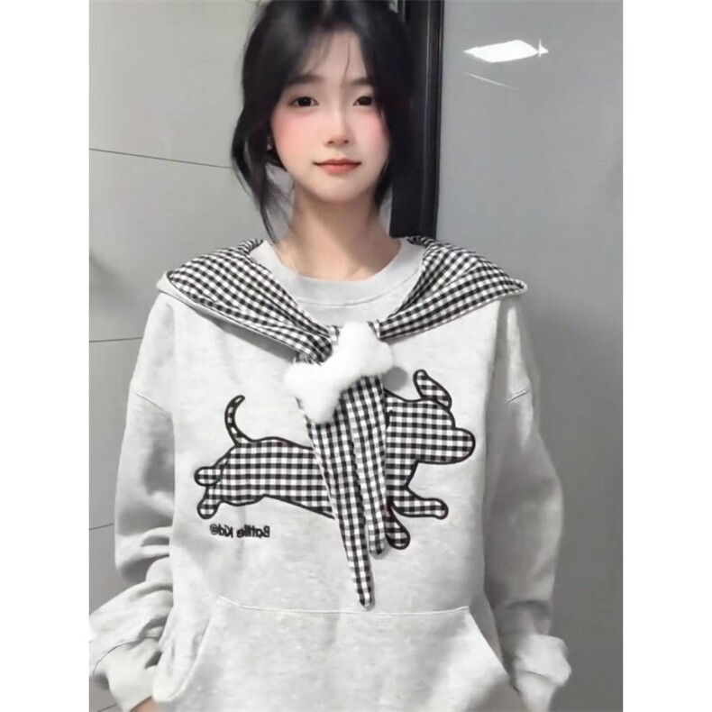 薄款350克#原版做工压线+广州格子+刺绣+订标【纯棉华棉】连帽,男装卫衣,星座506A