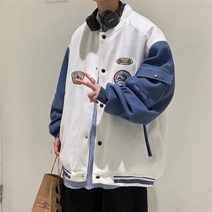 潮流夹克潮男春季棒球服J1027P63图片