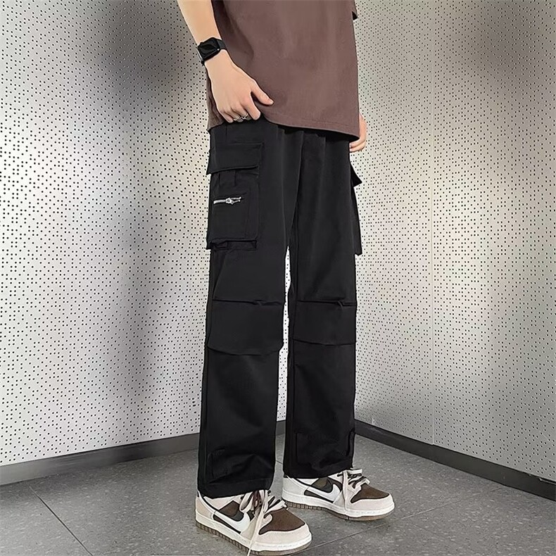 2023年春夏男装240克纯港风潮宽松时尚工装长裤XZ212-QK264-P40,男装休闲裤,星座212