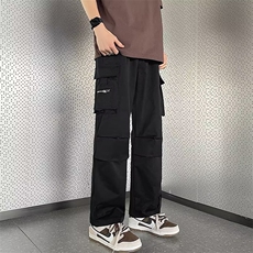 2023年春夏男装240克纯港风潮宽松时尚工装长裤XZ212-QK264-P40，男装休闲裤，星座212