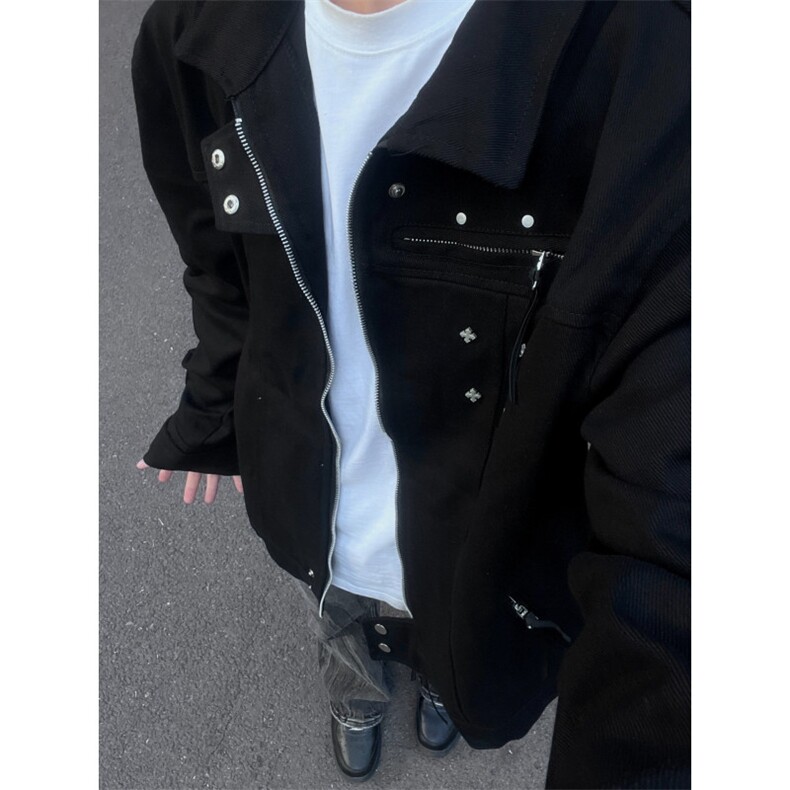 【有货】美式高街纯棉外套男春秋高级感夹克JK8326CC-特P75,男装夹克,星座1007（原301D）