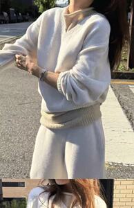 女士2025年秋季长袖V领图片