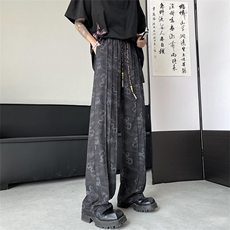 X2434-TP35控价48新中式休闲裤夏季2024冰丝速干设计感长裤男，男装休闲裤，电商A102-1