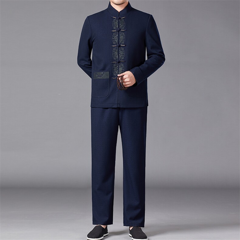 BAMJ-7806R钱塘2020-2秋冬季厚款中年男士时尚休闲百搭套装P260图片