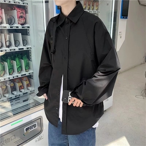 长袖衬衫春款男港风潮流CS12P32图片