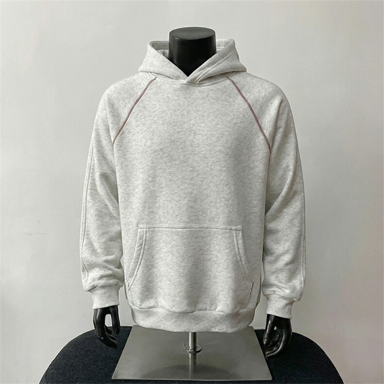 改华棉拼接走线连帽卫衣【现货】C403A-T89-特P45,男装卫衣,电商C403A