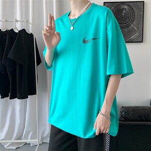 港风短袖t恤宽松ins潮流百搭2024年新款情侣装夏A161-2-T0883-P20图片