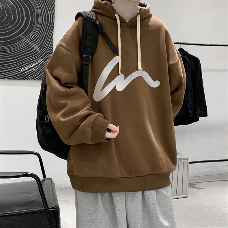 纯棉连帽卫衣男大码运动帽衫宽松薄WY2280-P35,男装卫衣,电商A040
