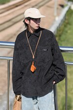 C6085/P40秋装Cityboy水洗灯芯绒衬衫男长袖衬衣大松外套上衣男，男装衬衫，电商A141