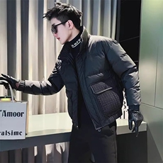 设计感立领羽绒棉服男冬季潮牌痞帅加厚棉衣2026新款男装短，男装棉衣，星座218-1（原230）