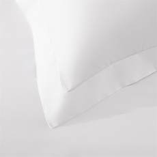 新款40S全棉飞边预留缩水款酒店民宿宾馆四件套一套可订制白色，床品套件，一起卖家纺