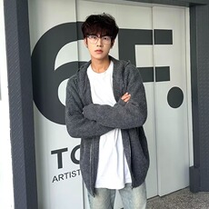慵懒连帽开衫毛衣男士冬季潮牌慵懒风宽松针织衫外套MZ841-P56，男装针织衫/毛衣，星座412-3