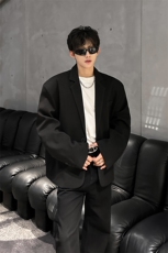 现货单粒扣呢料基础款百搭休闲小西装外套男A071-4016-P98，男装西服套装，电商A071