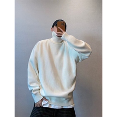 1506-1/M60641/P43冬季男士高领毛衣慵懒风加厚宽松帅气打底外套，男装T恤，星座1506-1