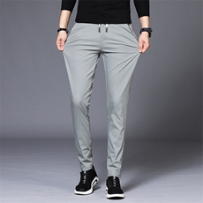 2025冰丝裤男夏季运动空调裤透气速干直筒裤休闲西装裤1915已备货，男装休闲裤，星座224-3