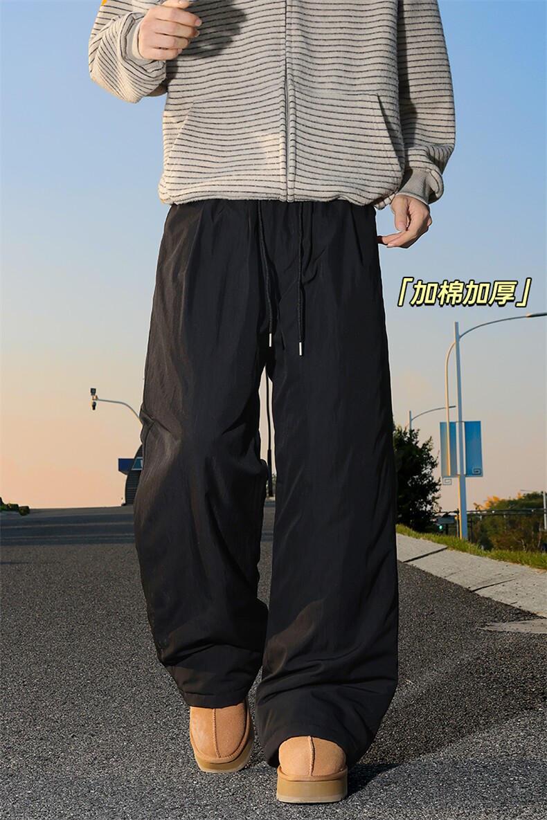 东北零下10度宽松保暖加厚棉裤大码中性风男K24156J加棉特P40控78,男装棉衣,电商A001