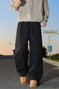 东北零下10度宽松保暖加厚棉裤大码中性风男K24156J加棉特P40控78图片