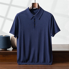 男士夏季新款简约休闲商务风丝绒polo领短袖,男装T恤,金帕维, 男士夏季新款简约休闲商务风丝绒polo领短袖,男装T恤,金帕维,