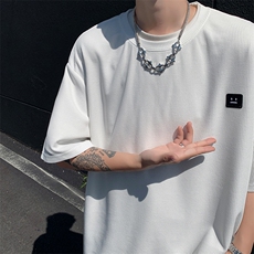 8XL-M重磅！特大码T潮牌上衣男中性华夫格短袖T恤DX304P25控39，男装T恤，电商D206-1