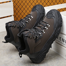 X4397-165登山男鞋秋冬季户外运动休闲保暖鞋男，男鞋靴子，星座1407-3