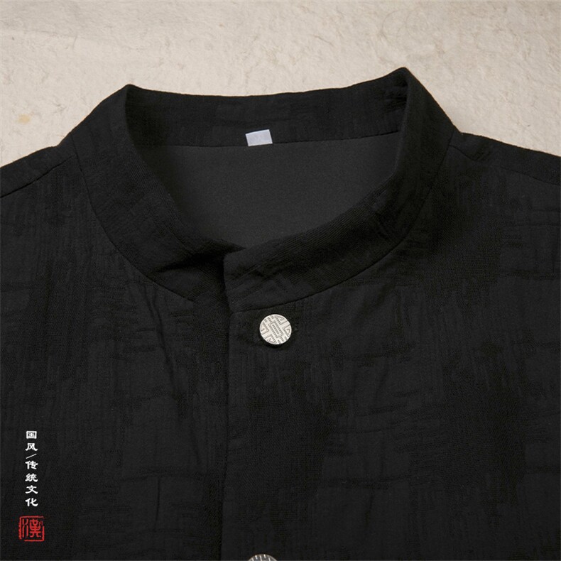 秋冬新款风男装棉麻提花男士新中式立领男马甲MJ85P75,男装背心/马甲,钱塘802
