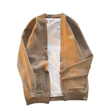 ins针织衫外套男女潮牌复古港风休闲百搭开衫毛衣上衣服M9320-P45，男装针织衫/毛衣，星座1008-1