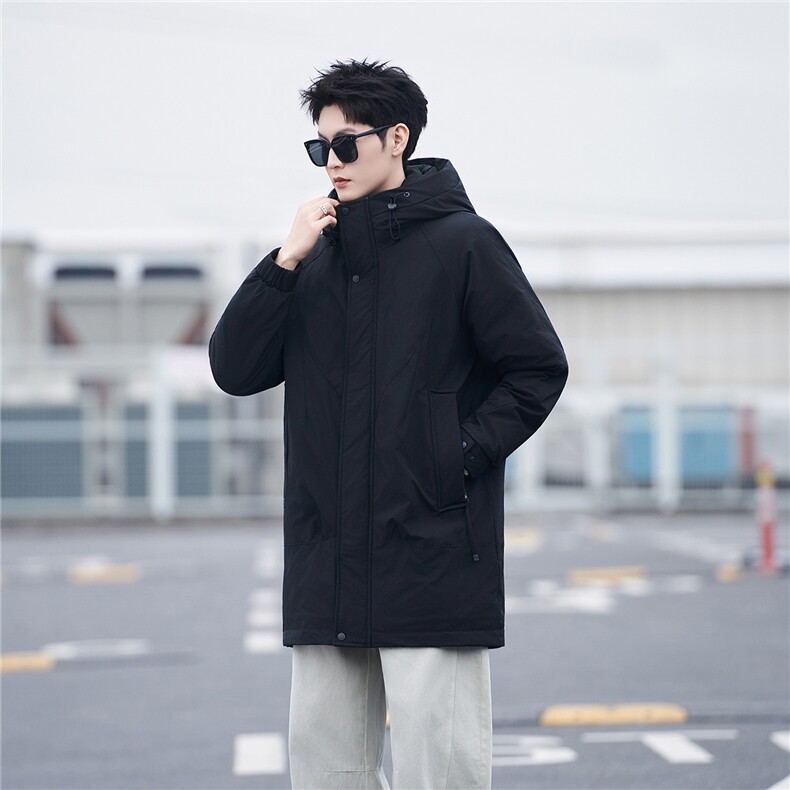 标50绒中长款羽绒服冬季2025新款A313-9915-P275控劵后358,男装羽绒服,电商A313