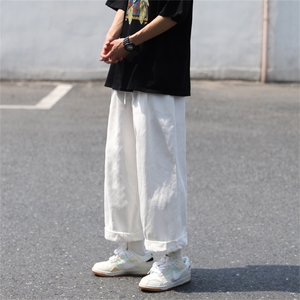 百搭休闲裤男宽松直筒休闲裤百搭ins港风潮男裤K0762-P38图片
