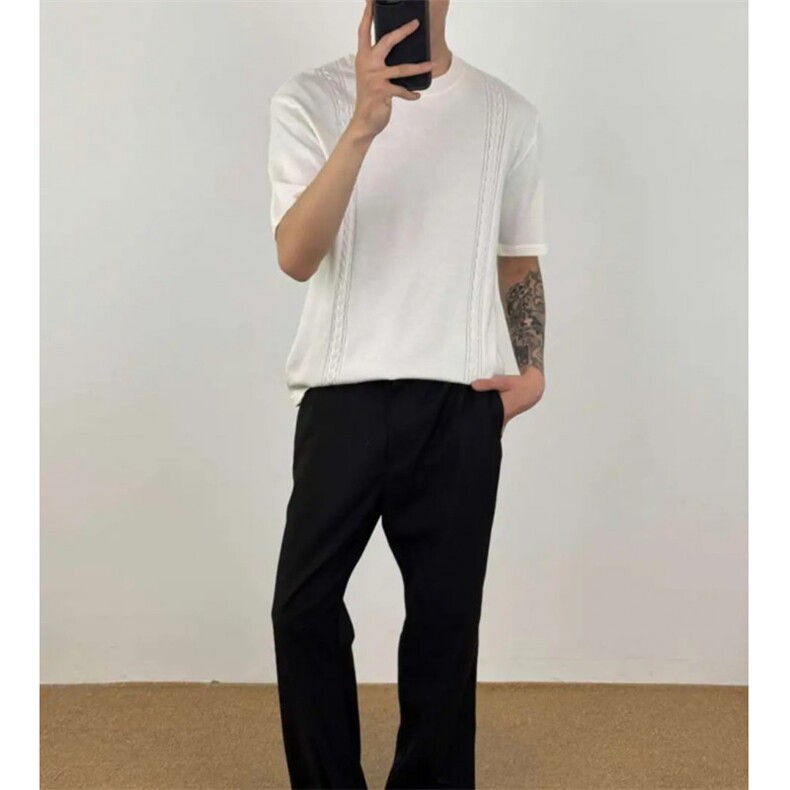 现货秋冬打底衫毛衣短袖老钱风编织针织衫T恤M2509-特P30,男装针织衫/毛衣,星座1212