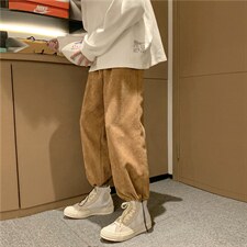 港风时尚休闲裤男修身潮牌宽松长裤韩版潮青年裤子A161-G313-P35图片