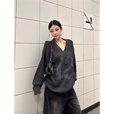 2508-P63百搭流行简约新款气质日系原版包芯纱数字印花原宿，鞋类箱包手腕包，电商B323A