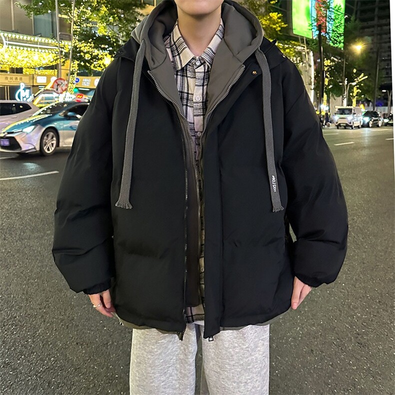 新短款羽绒棉服男款冬季加厚晋江棉衣男装假两件外套JC8062/P75,男装棉衣,星座506