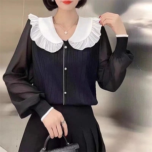 春装拼接小衫图片
