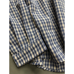 【档口现货】CS345LL-特P35 cleanfit蓝色格子衬衫男慵懒风衬衣图片