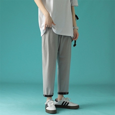 7XL~M2023春季新款韩版弹力垂感小西裤男加肥加大码胖子控价68，男装休闲裤，钱塘717(原712)