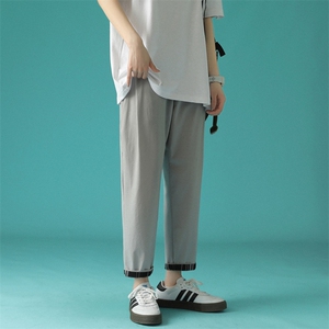 7XL~M 2023春季新款韩版弹力垂感小西裤男加肥加大码胖子控价68图片
