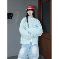 F6013女短款浅绿色