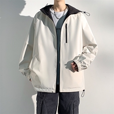 2024春季新款现货户外双面穿连帽夹克男冲锋衣外套JK903-P80，男装夹克，星座1204-3