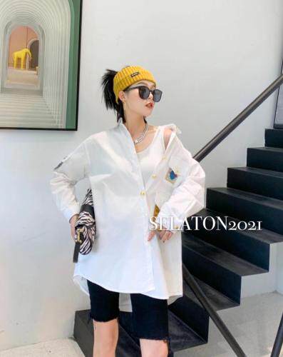 贴标衬衫，女装衬衫，雪蘭桐