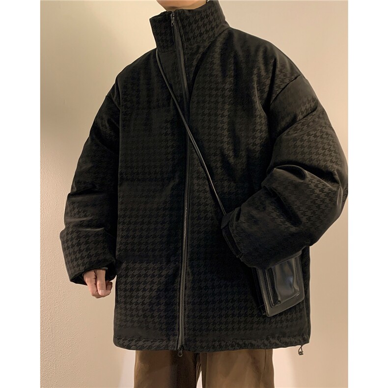 冬装新款宽松加厚皮衣棉衣棉服男潮大码学生棉袄外套D232P128,男装皮衣,电商A335-1（原A458）