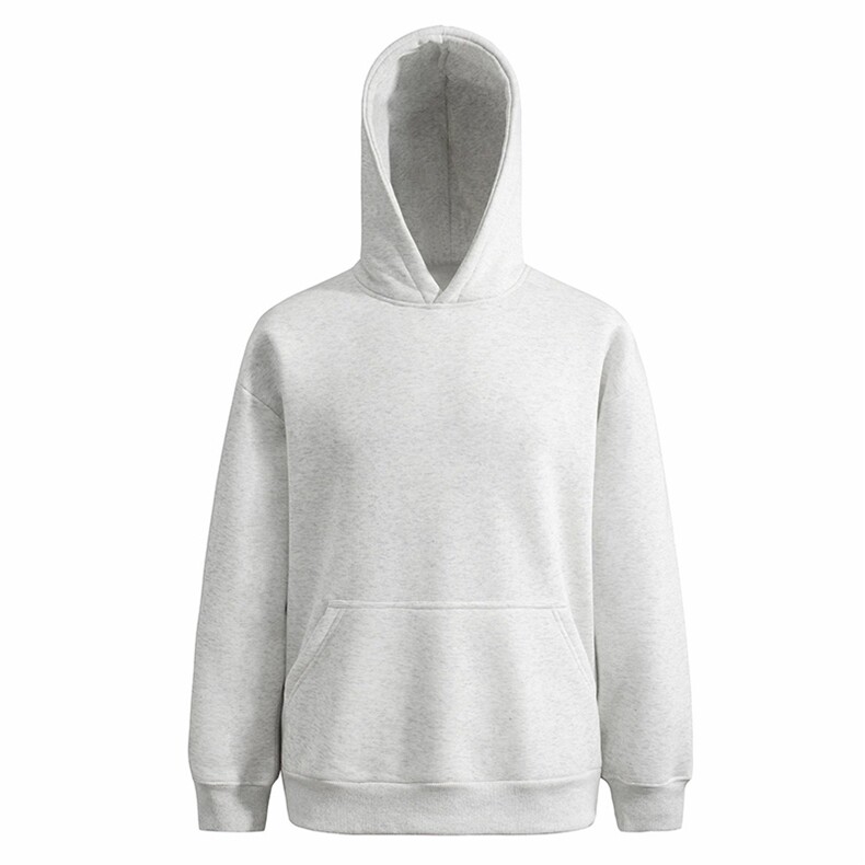 无帽绳版二开秋冬美式高街重磅曼巴棉纯色连帽卫衣外套X056，男装卫衣，电商A486