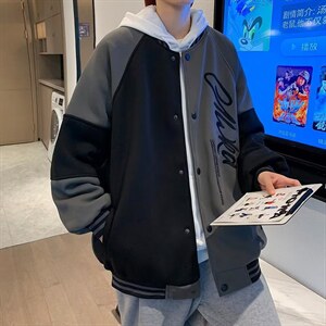 男秋季外套潮牌街头棒球服夹克Z902P60图片