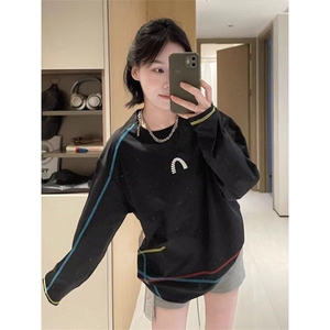 美式高街解构工艺速干长袖T恤衫男女款防晒上衣户外运动骑行服潮图片