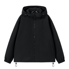 港风冲锋衣夹克男宽松落肩宽松纯色连帽外套JK728-P78，男装夹克，星座1204-3