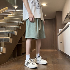 棉2025夏季宽松直筒大码脏脏裤休闲裤短裤A017K735P40，男装休闲裤，电商A017