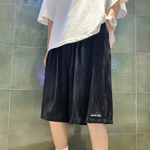2025夏季新款直筒阔腿休闲裤男运动短裤D201-DM154-P35，男装牛仔裤，电商D321-1