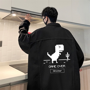 牛仔夹克男大码牛仔外套男茄克 NJ77315-P60加绒款-P75图片